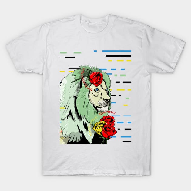 GREEN LION T-Shirt by mailboxdisco